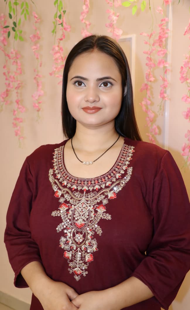 “Deep Maroon Embroidered Woollen  Kurti – Premium Winter  Wear”